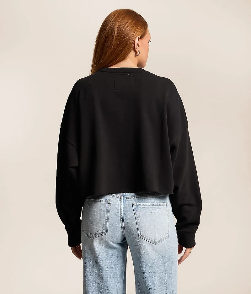 Kansas Jayhawks Cropped Pullover