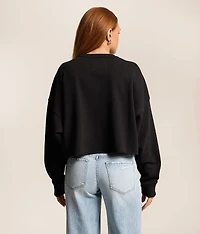 Kansas Jayhawks Cropped Pullover
