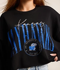 Kansas Jayhawks Cropped Pullover