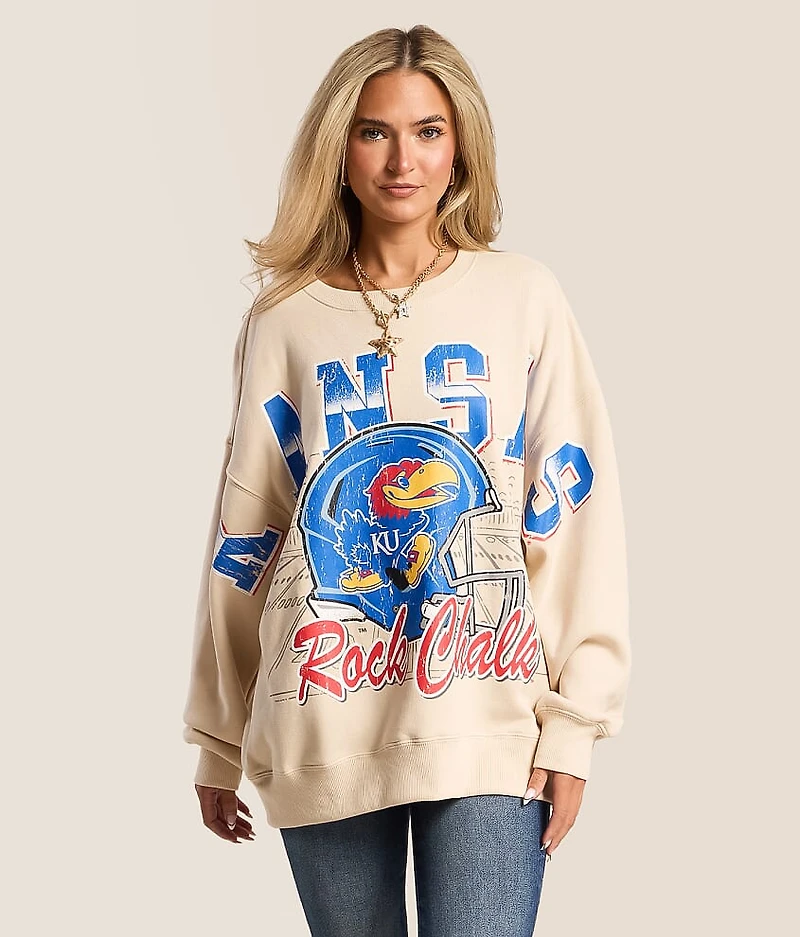 Kansas Jayhawks Oversized Pullover