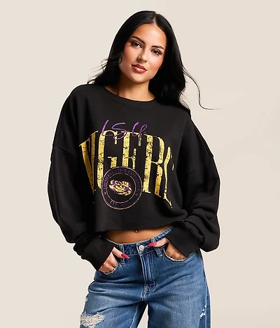 LSU Tigers Cropped Pullover