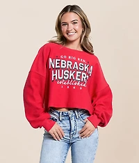 Nebraska Huskers Cropped Pullover