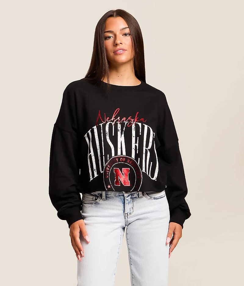 Nebraska Huskers Cropped Pullover