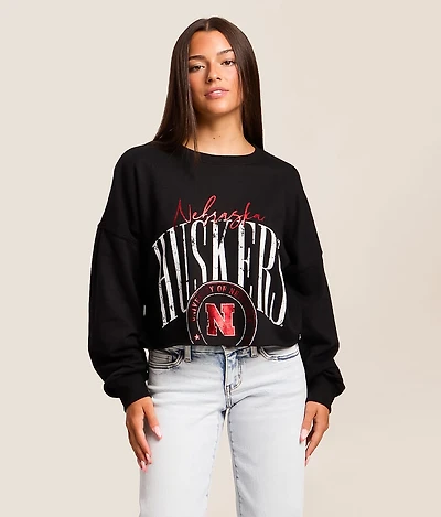 Nebraska Huskers Cropped Pullover