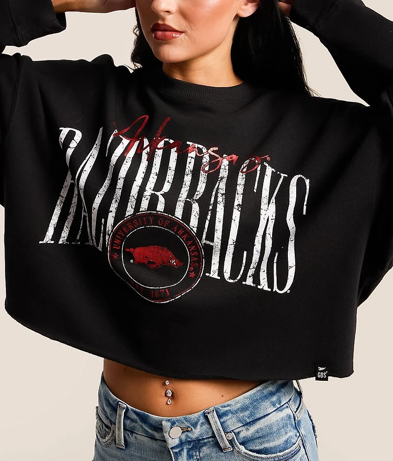 Arkansas Razorbacks Cropped Pullover