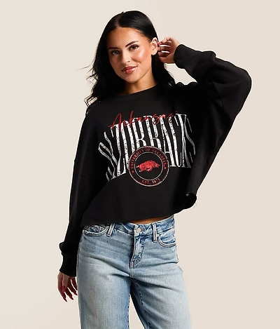 Arkansas Razorbacks Cropped Pullover