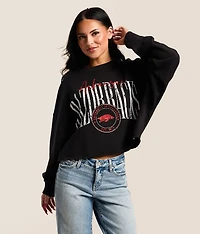 Arkansas Razorbacks Cropped Pullover