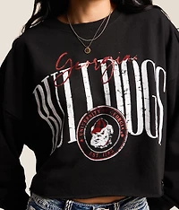 Georgia Bulldogs Cropped Pullover