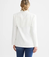 Oversized Fringe Blazer