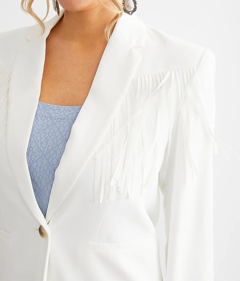 Oversized Fringe Blazer