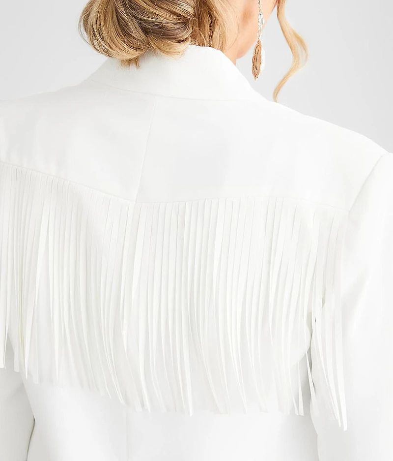 Oversized Fringe Blazer