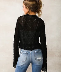 Textured Cardigan