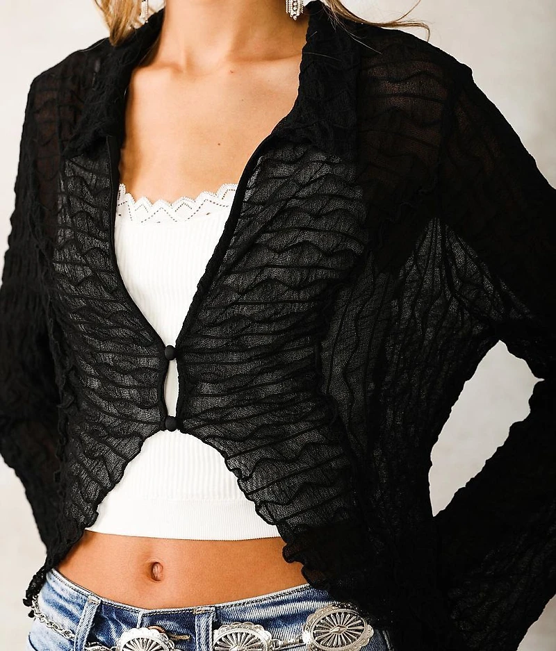 Textured Cardigan