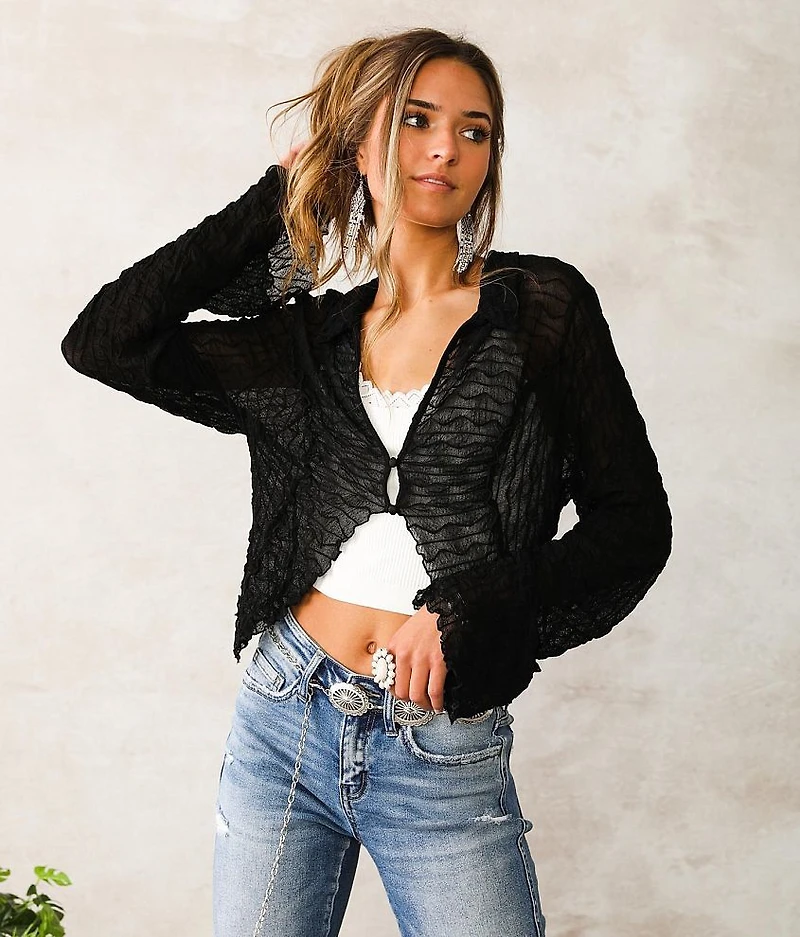 Textured Cardigan