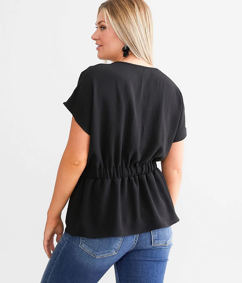 Front Tie Dolman Top