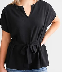 Front Tie Dolman Top