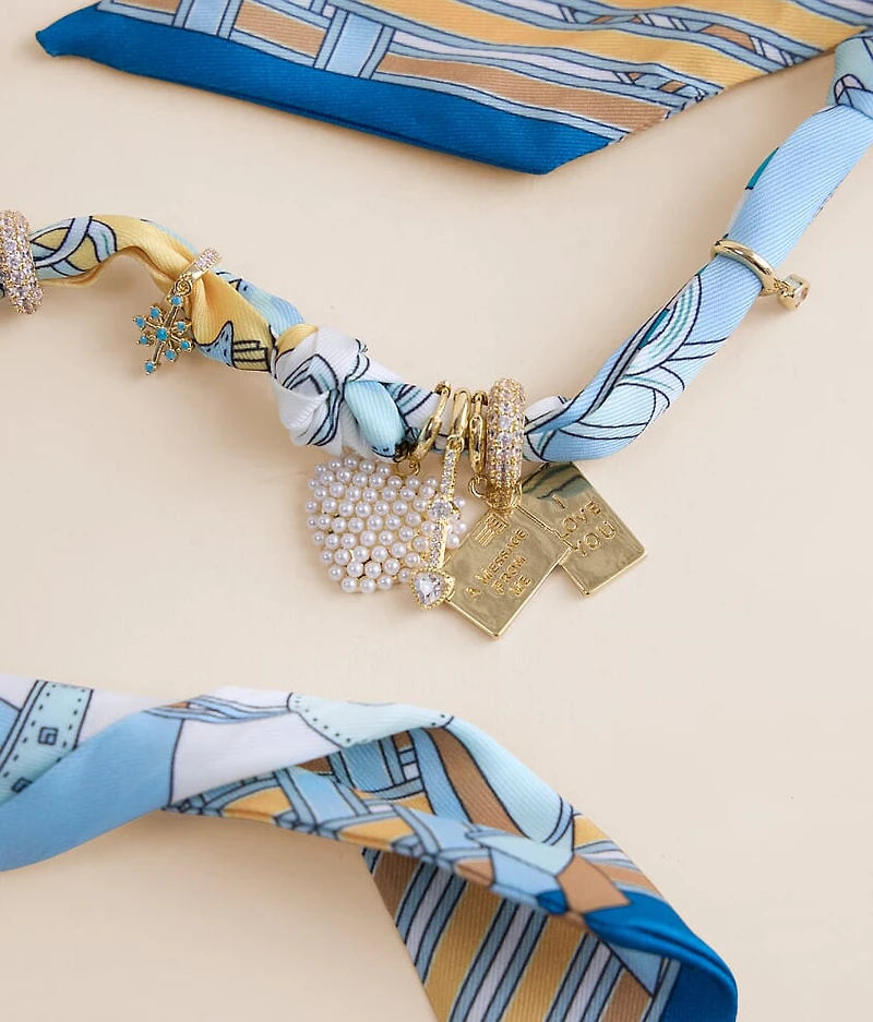 Blair Multi Charm Scarf Necklace