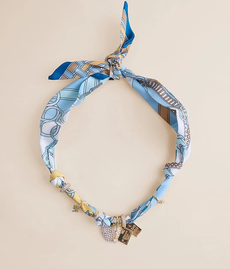 Blair Multi Charm Scarf Necklace
