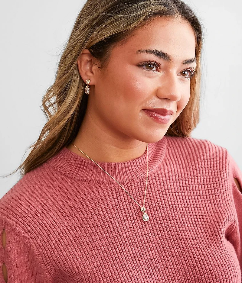 Glitz Earring & Necklace Set