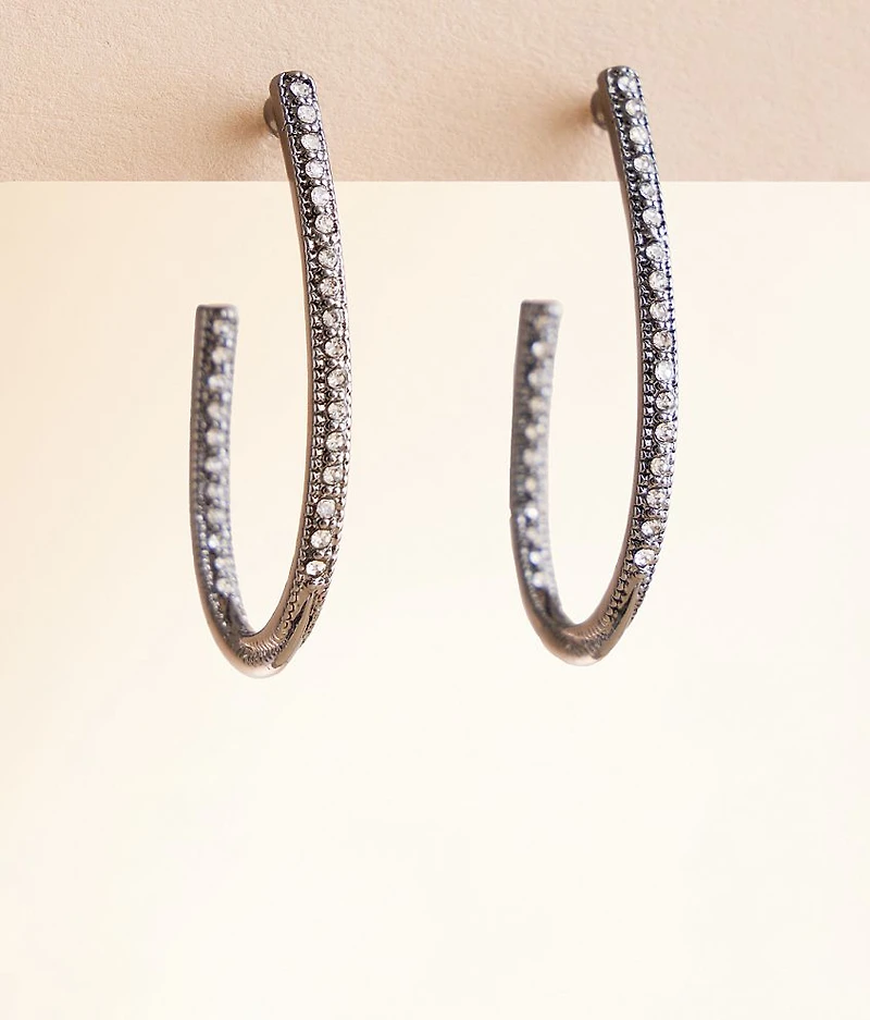3 Pack Glitz Oblong Earring Set