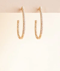 3 Pack Glitz Oblong Earring Set