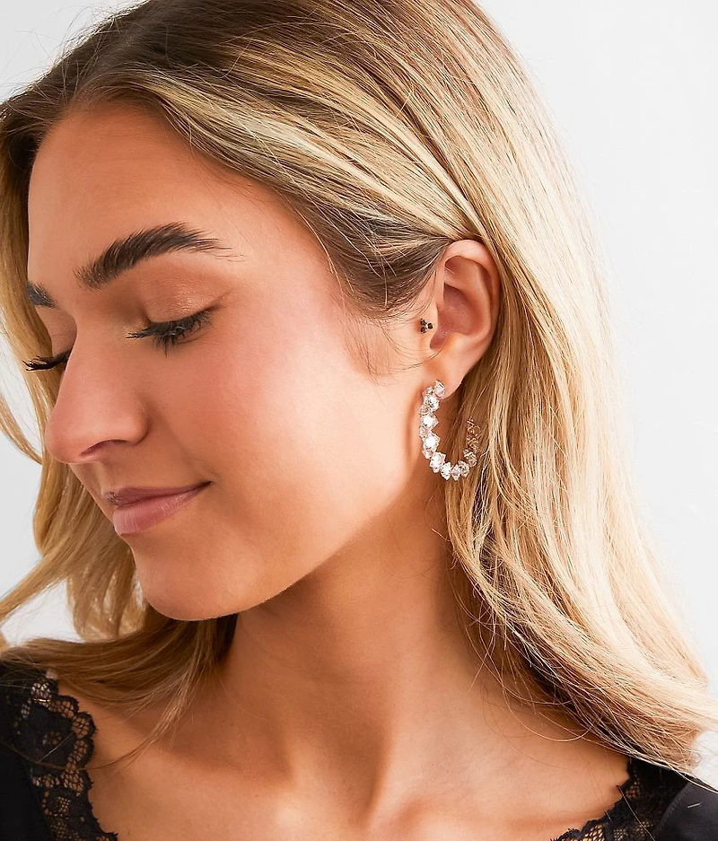 Glitz Hoop Earring