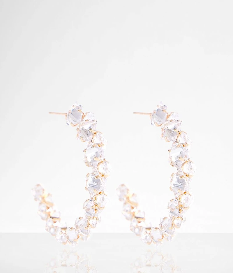 Glitz Hoop Earring