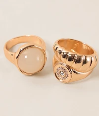 3 Pack Stone Ring Set