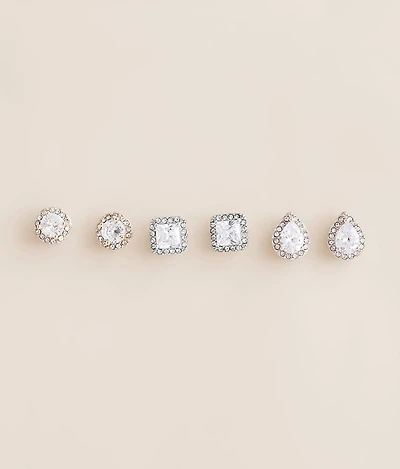 3 Pack Glitz Earring Set