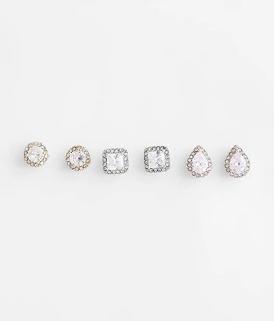 3 Pack Glitz Earring Set