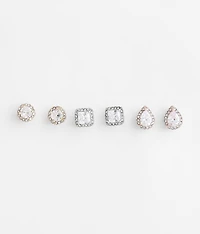 3 Pack Glitz Earring Set
