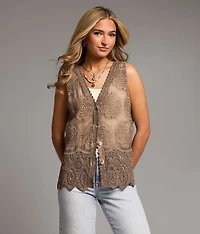 Floral Crochet Tank Top