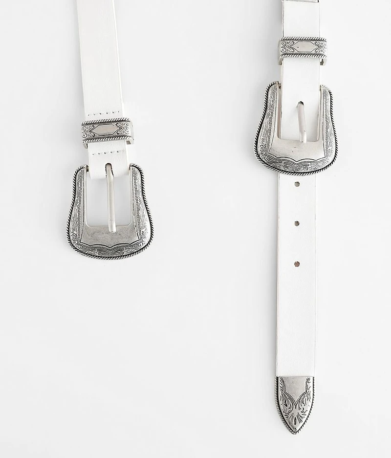 Double Buckle Western Belt