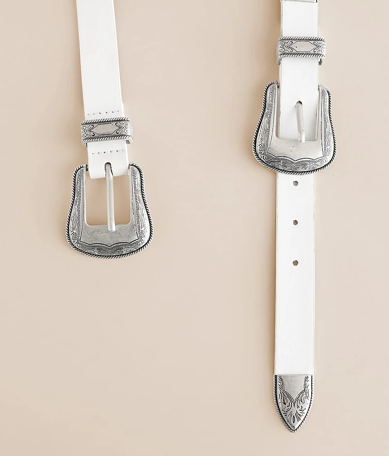 Double Buckle Western Belt