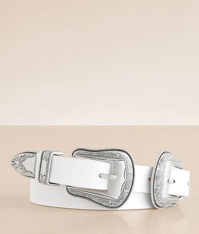 Double Buckle Western Belt