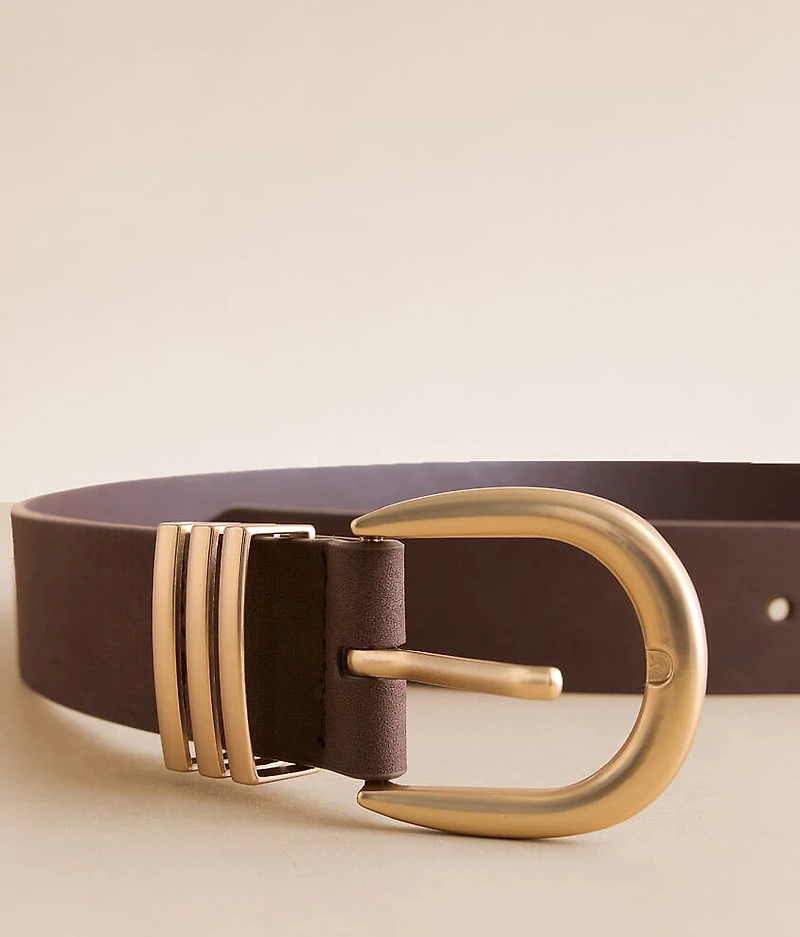 Faux Leather Belt