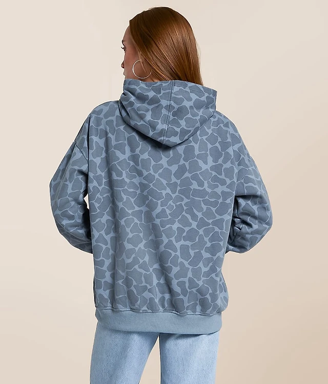 Washed Camo Hooded Sweatshirt