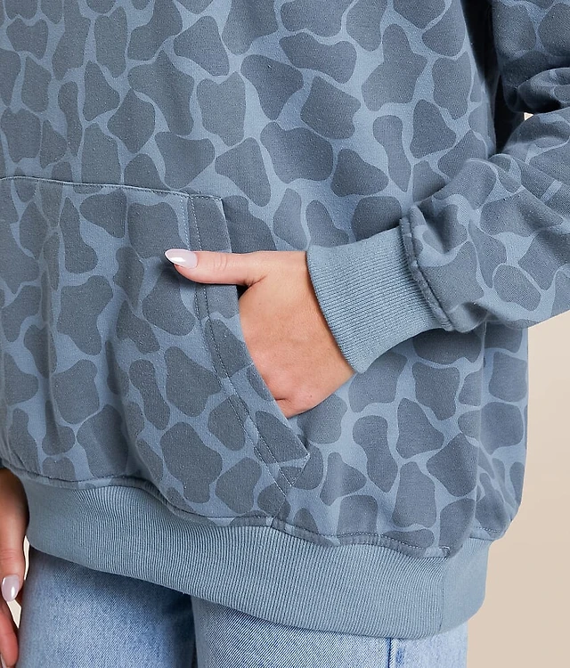 Washed Camo Hooded Sweatshirt