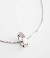 Rhinestone Ring 23" Necklace