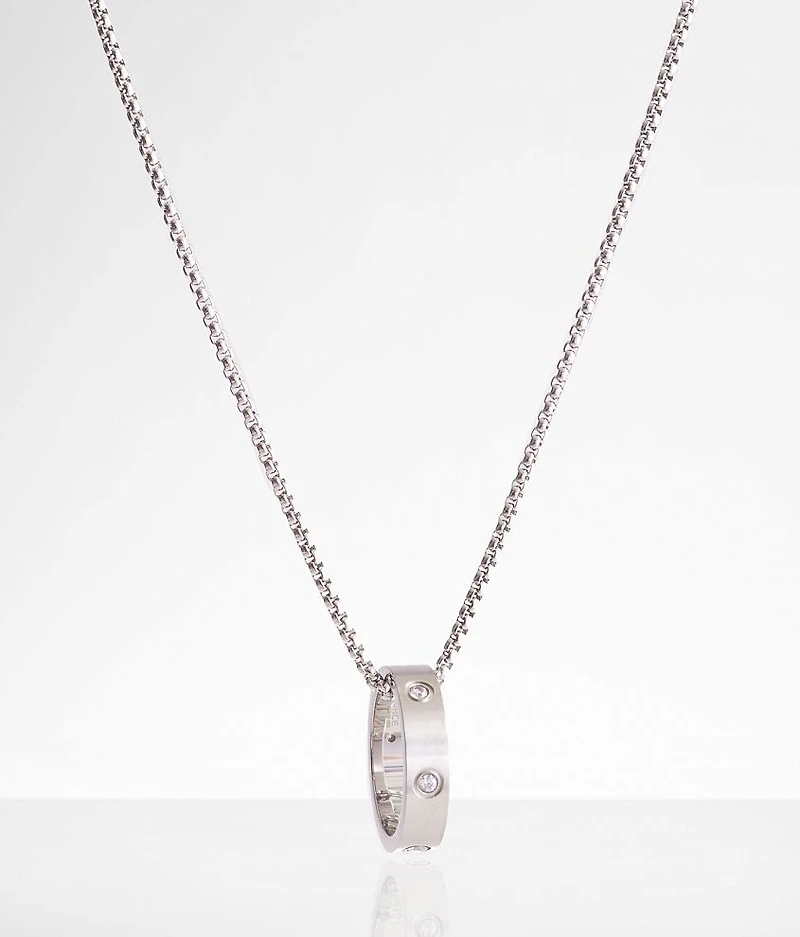 Rhinestone Ring 23" Necklace