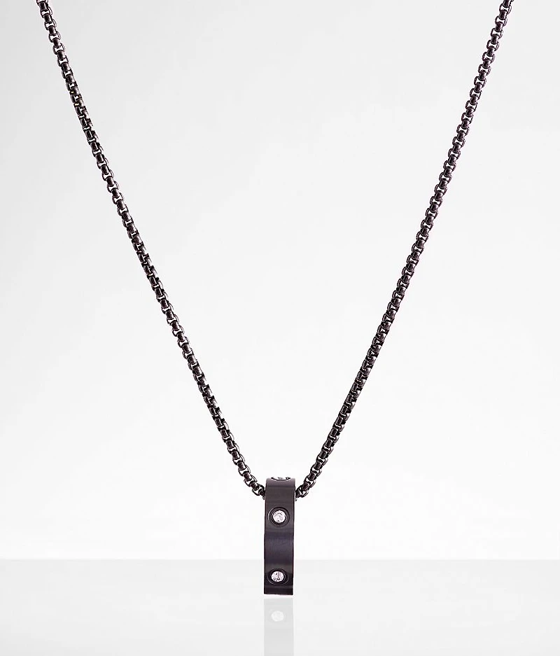 Rhinestone Ring 24" Necklace