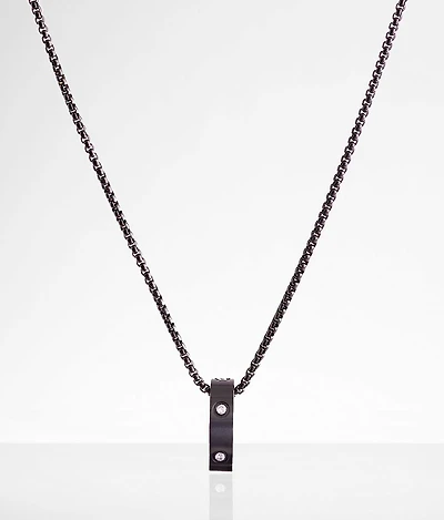 Rhinestone Ring 24" Necklace
