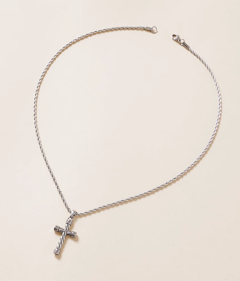 Twisted Cross 20" Necklace