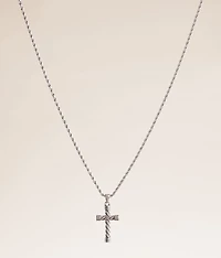 Twisted Cross 20" Necklace