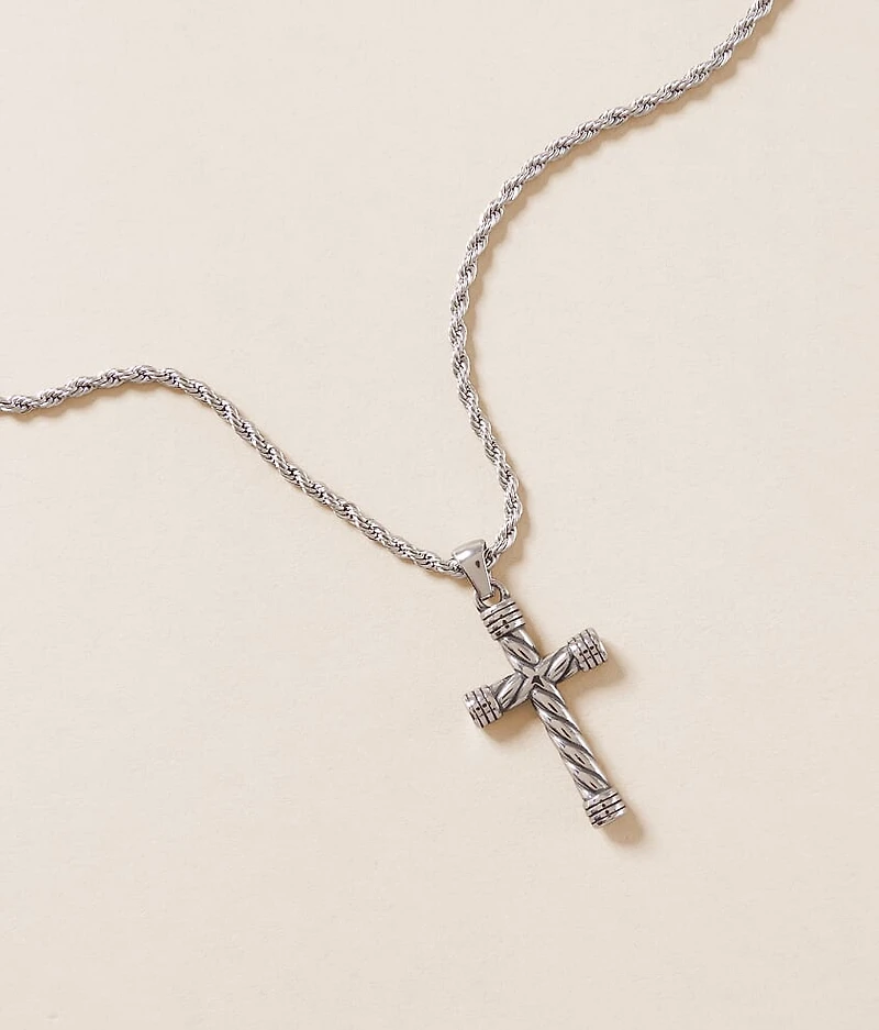 BKE Twisted Cross 20" Necklace