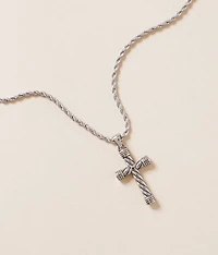 BKE Twisted Cross 20" Necklace