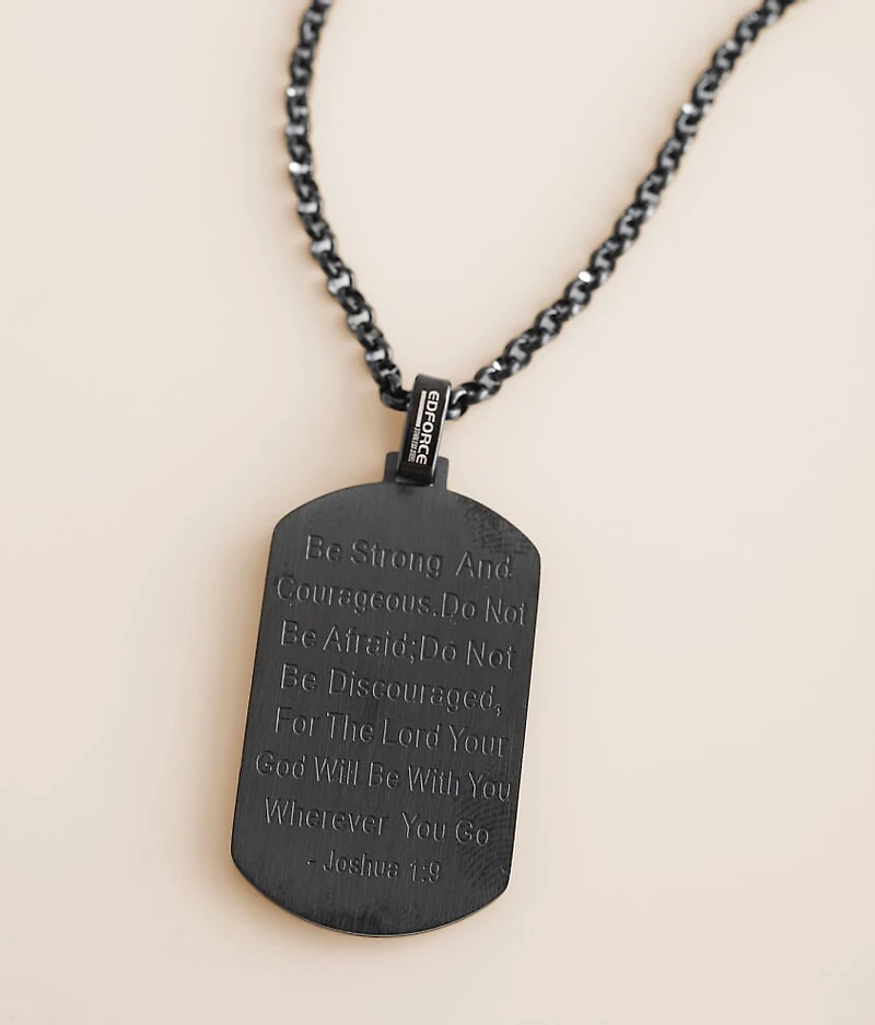 Scripture Dog Tag 23" Necklace