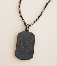 Scripture Dog Tag 23" Necklace
