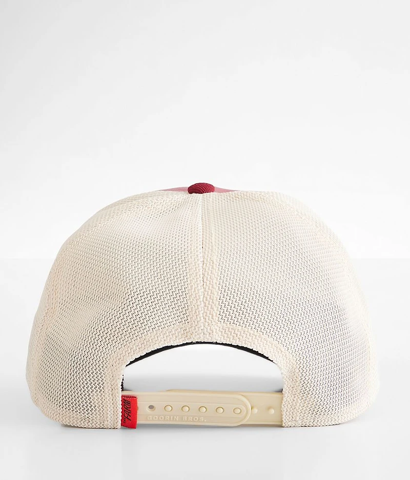 Moto Raging Leather Trucker Hat