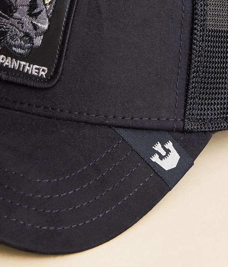 The Faux Suede Panther Trucker Hat